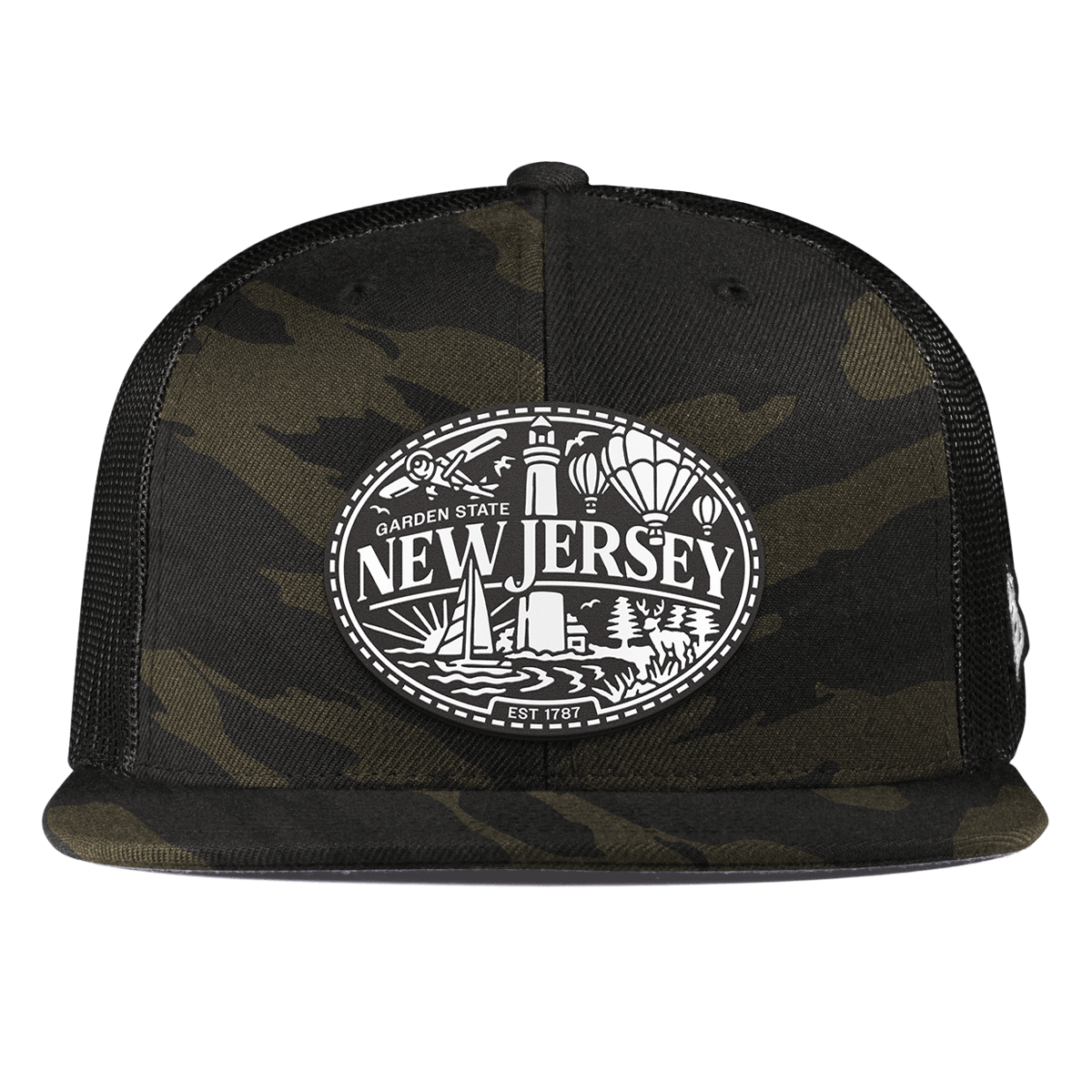 New Jersey Traveler Flat Trucker Midnight Camo
