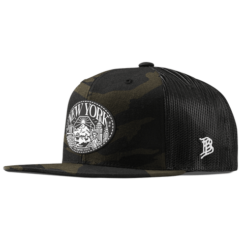 New York Traveler Flat Trucker Midnight Camo