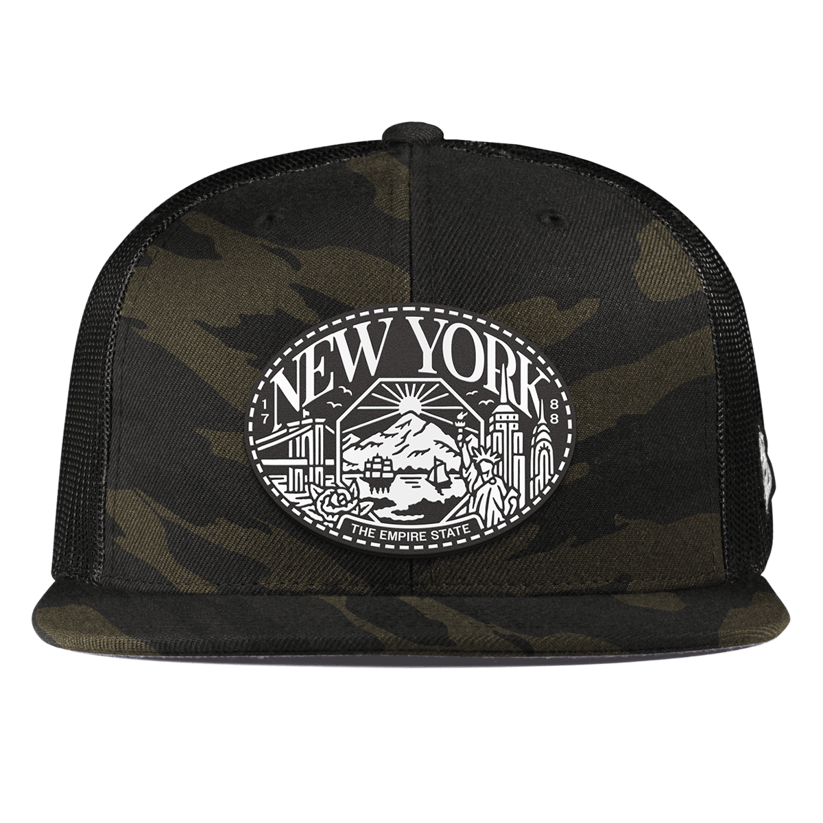 New York Traveler Flat Trucker Midnight Camo