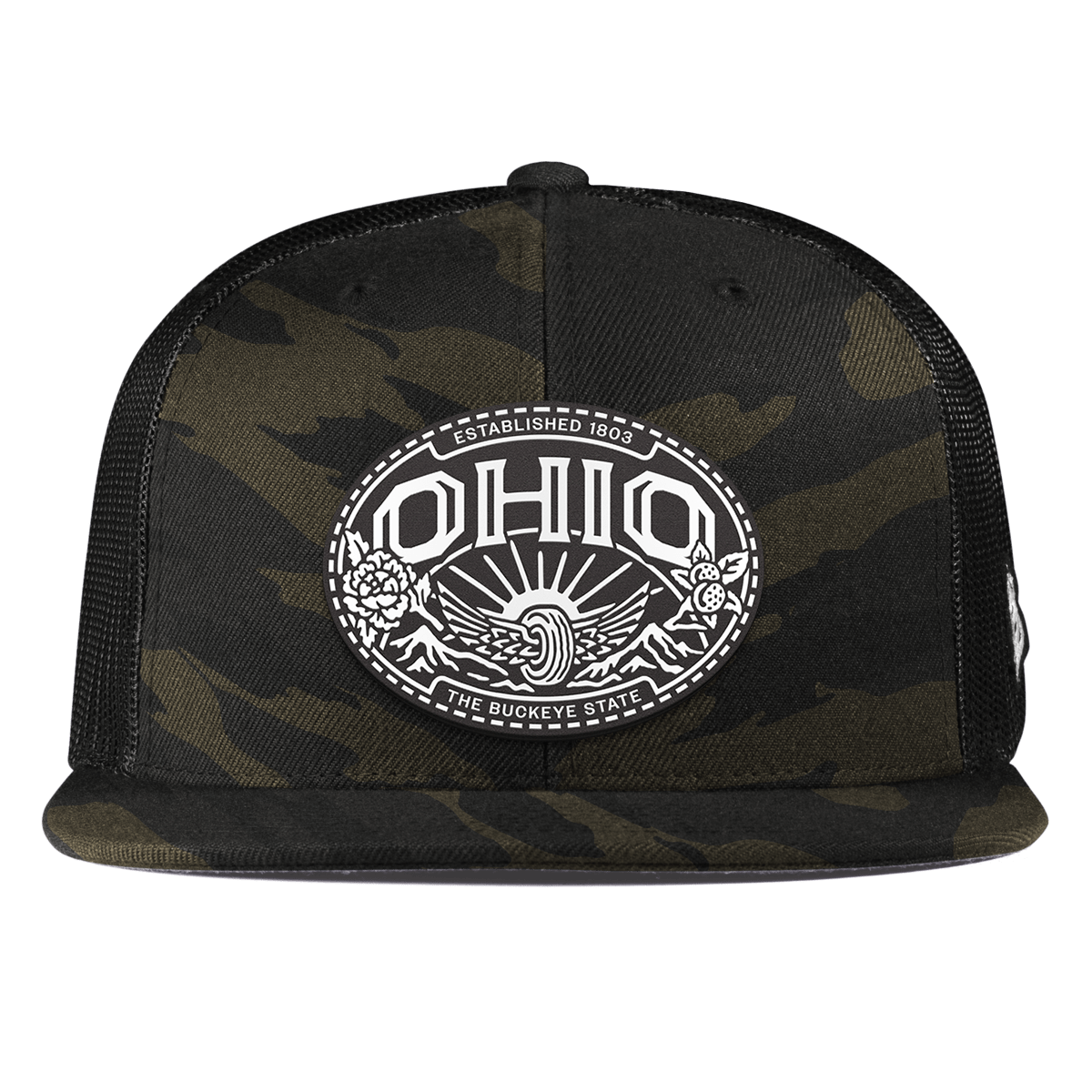 Ohio Traveler Flat Trucker Midnight Camo