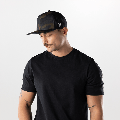 Bare Flat Trucker Midnight Camo