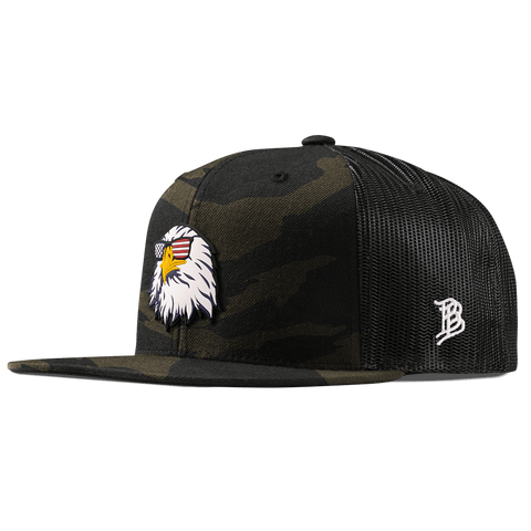 Party Eagle PVC Flat Trucker Midnight Camo