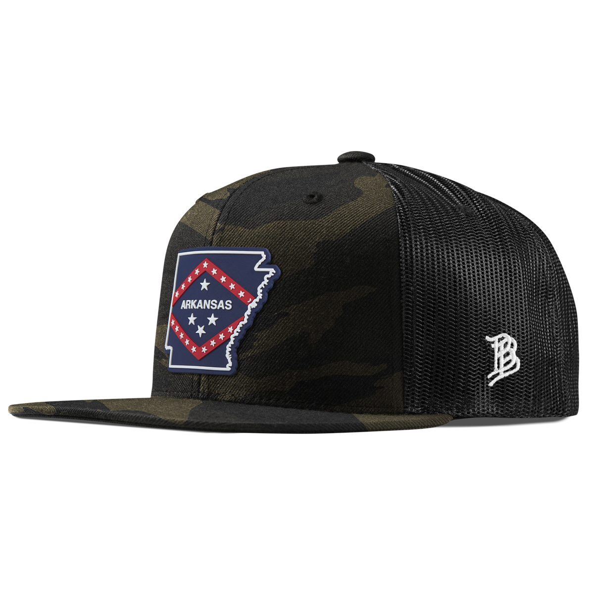 Arkansas Patriot Series Flat Trucker Midnight Camo