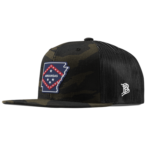 Arkansas Patriot Series Flat Trucker Midnight Camo