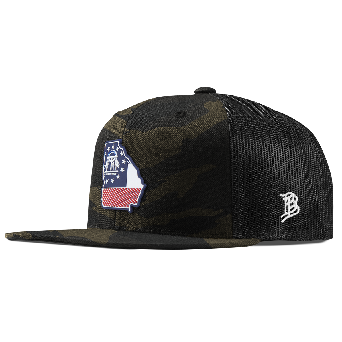 Georgia Patriot Series Flat Trucker Midnight Camo