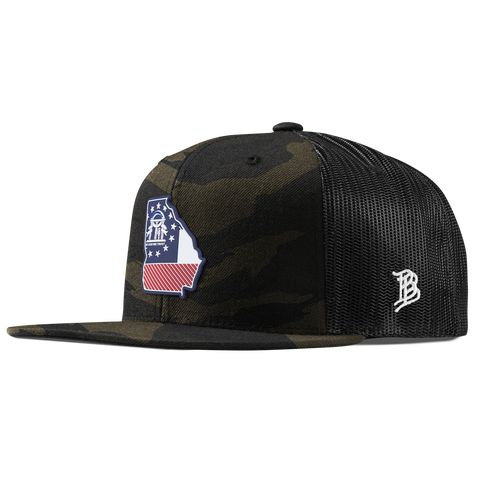 Georgia Patriot Series Flat Trucker Midnight Camo