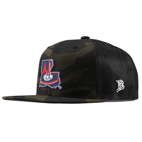 Louisiana Patriot Series Flat Trucker Midnight Camo