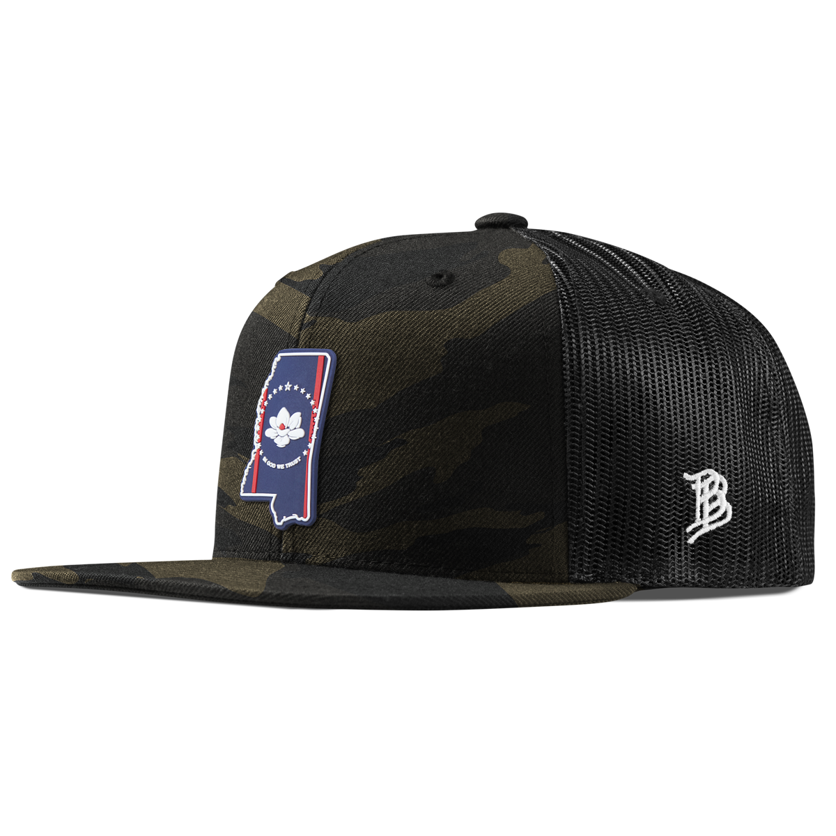 Mississippi Patriot Series Flat Trucker Midnight Camo