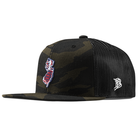 New Jersey Patriot Series Flat Trucker Midnight Camo