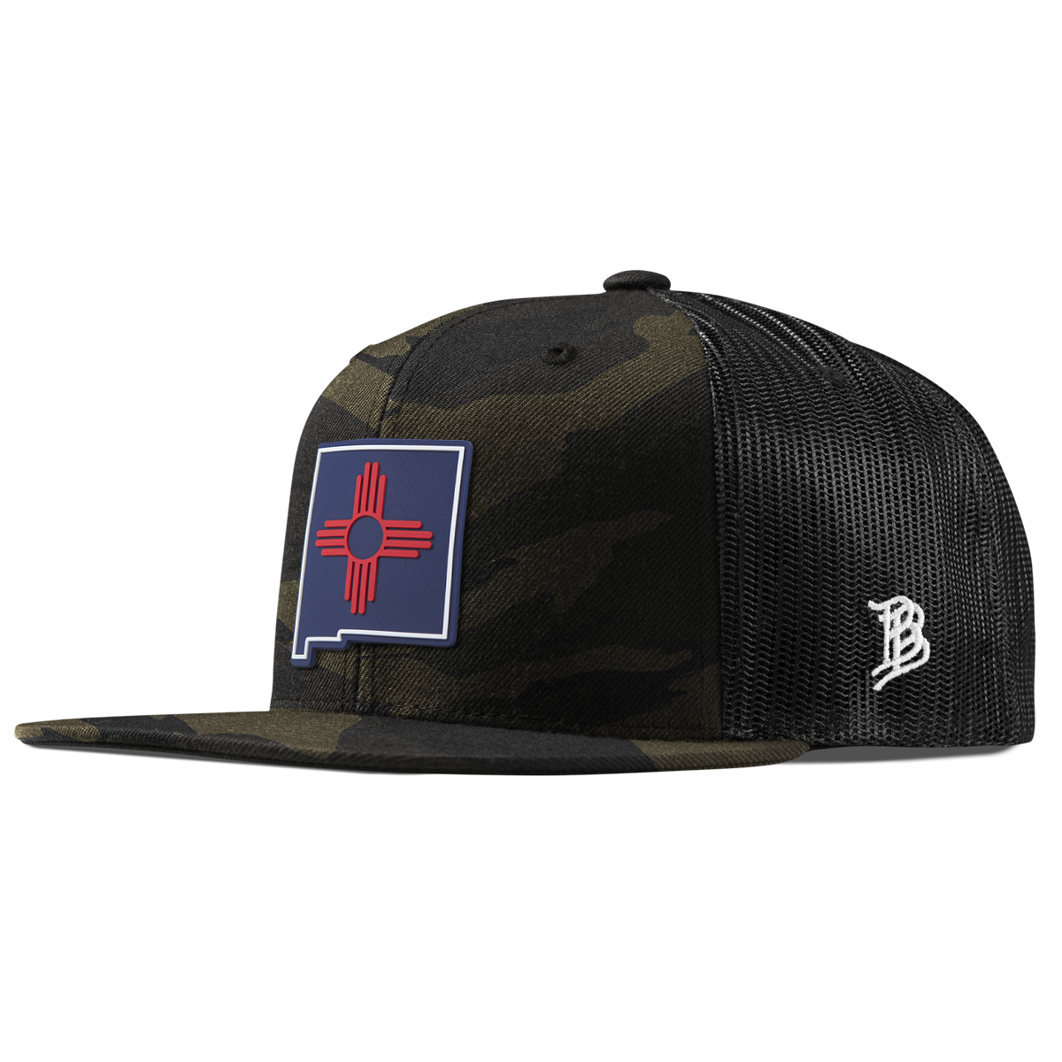 New Mexico Patriot Series Flat Trucker Midnight Camo