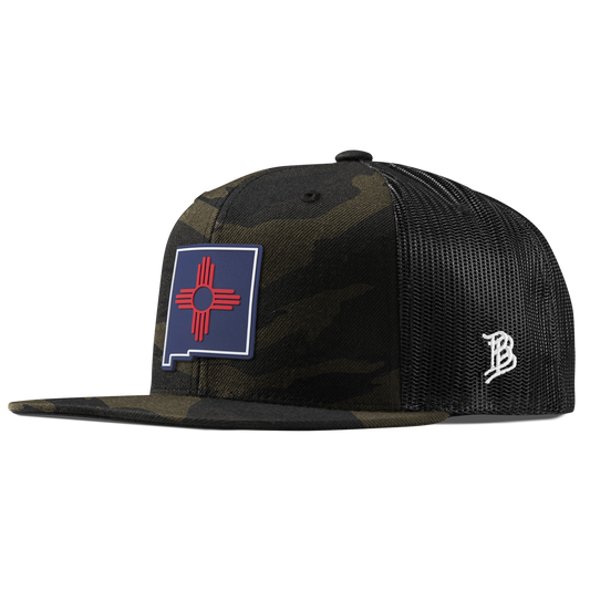 New Mexico Patriot Series Flat Trucker Midnight Camo