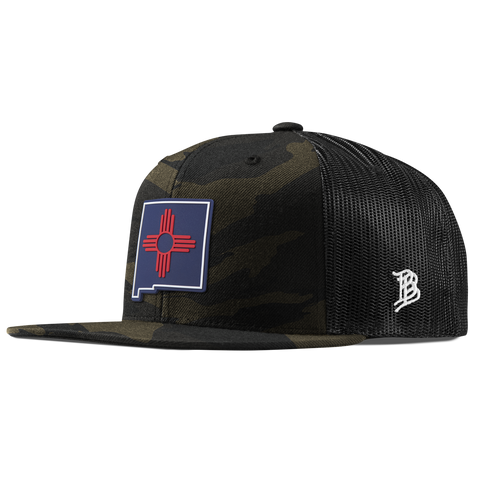 New Mexico Patriot Series Flat Trucker Midnight Camo