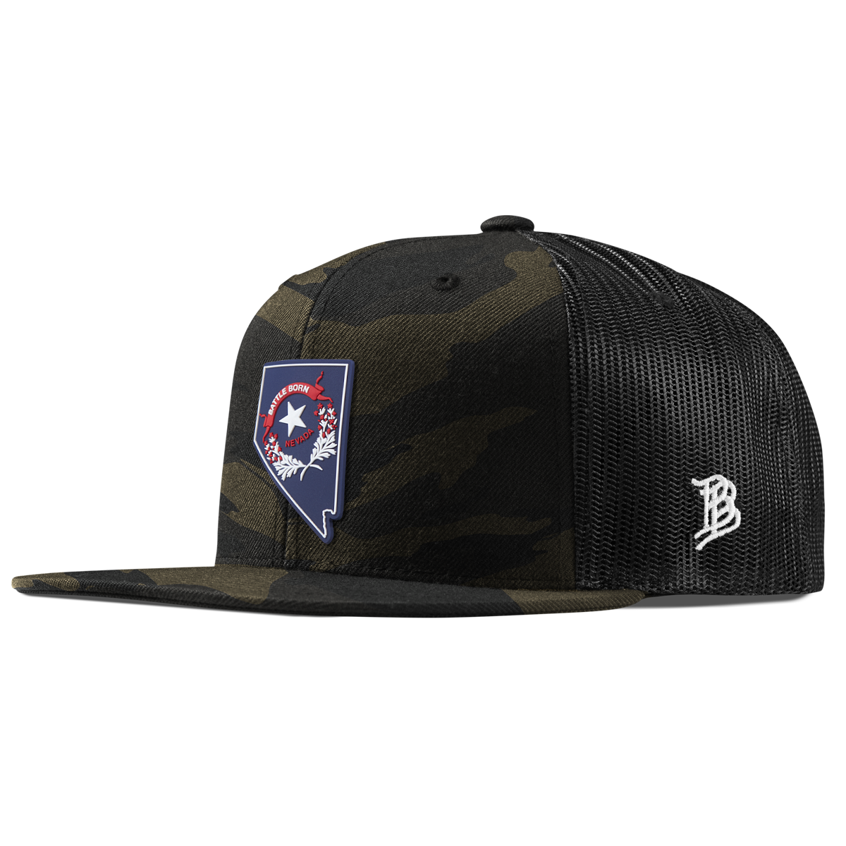 Nevada Patriot Series Flat Trucker Midnight Camo