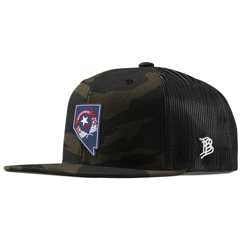 Nevada Patriot Series Flat Trucker Midnight Camo