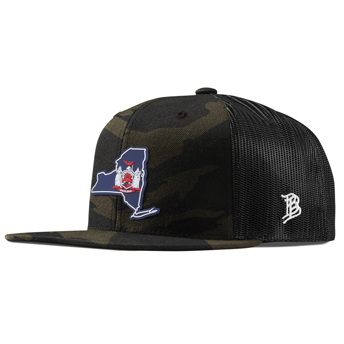New York Patriot Series Flat Trucker Midnight Camo