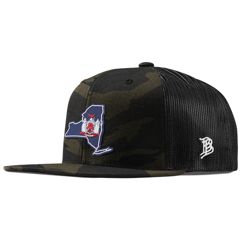 New York Patriot Series Flat Trucker Midnight Camo