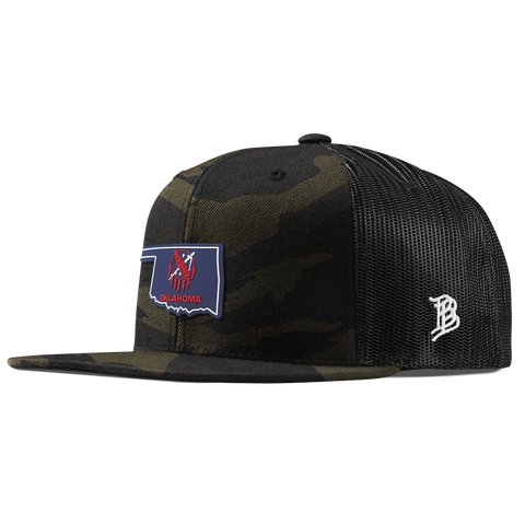 Oklahoma Patriot Series Flat Trucker Midnight Camo