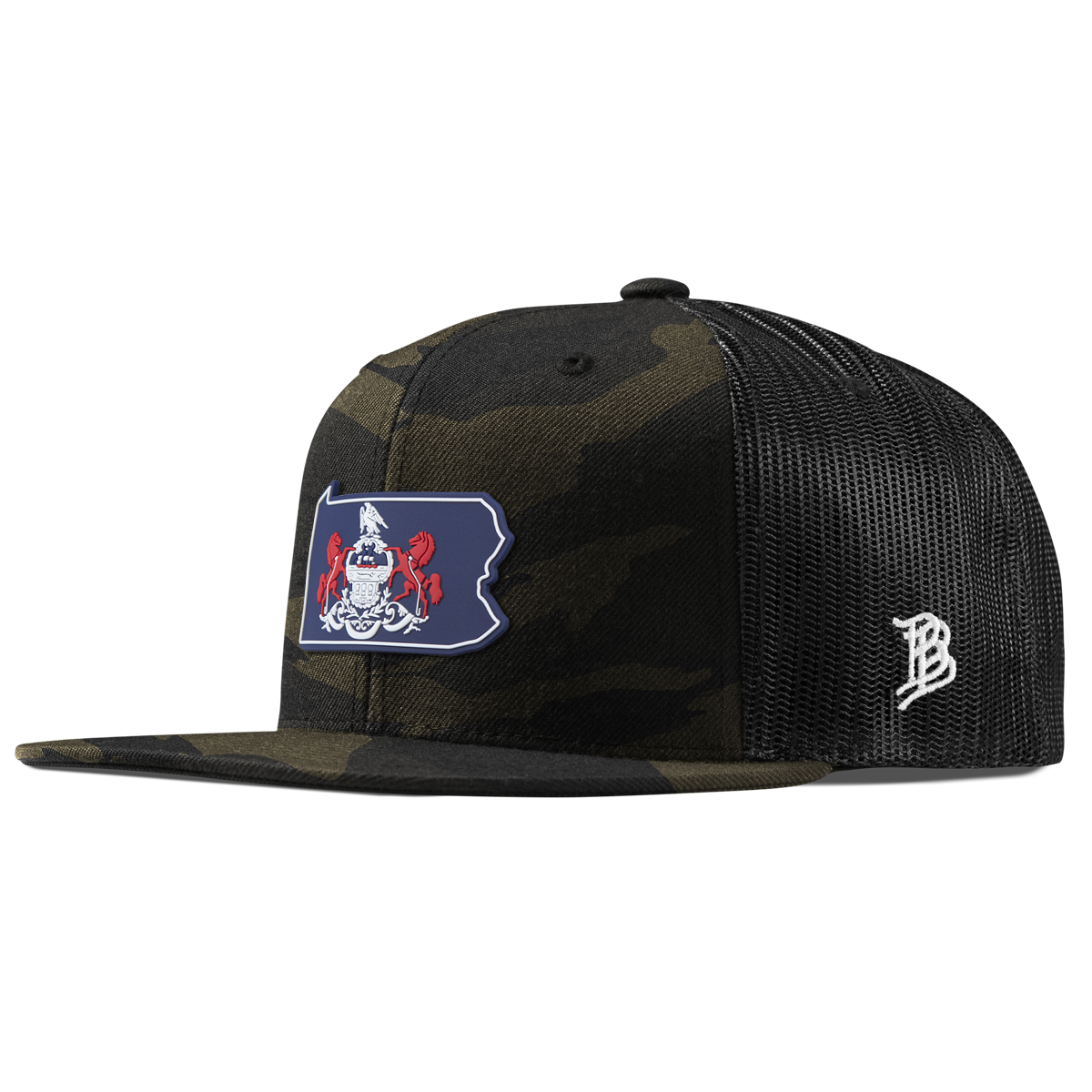 Pennsylvania Patriot Series Flat Trucker Midnight Camo