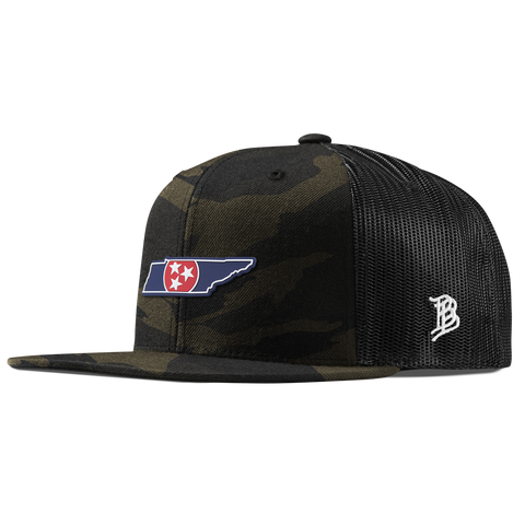 Tennessee Patriot Series Flat Trucker Midnight Camo