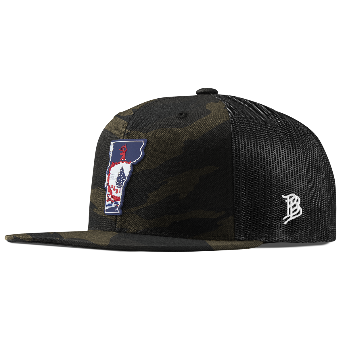 Vermont Patriot Series Flat Trucker Midnight Camo