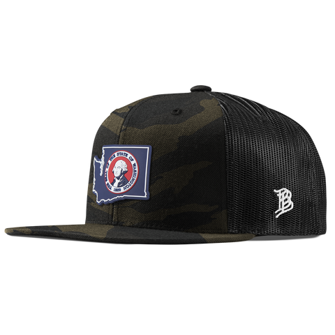 Washington Patriot Series Flat Trucker Midnight Camo