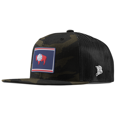 Wyoming Patriot Series Flat Trucker Midnight Camo