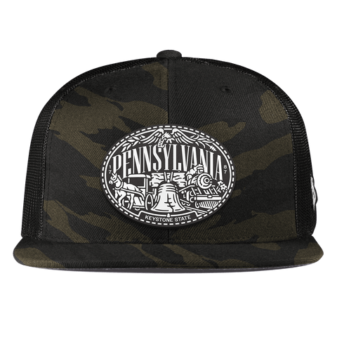 Pennsylvania Traveler Flat Trucker Midnight Camo