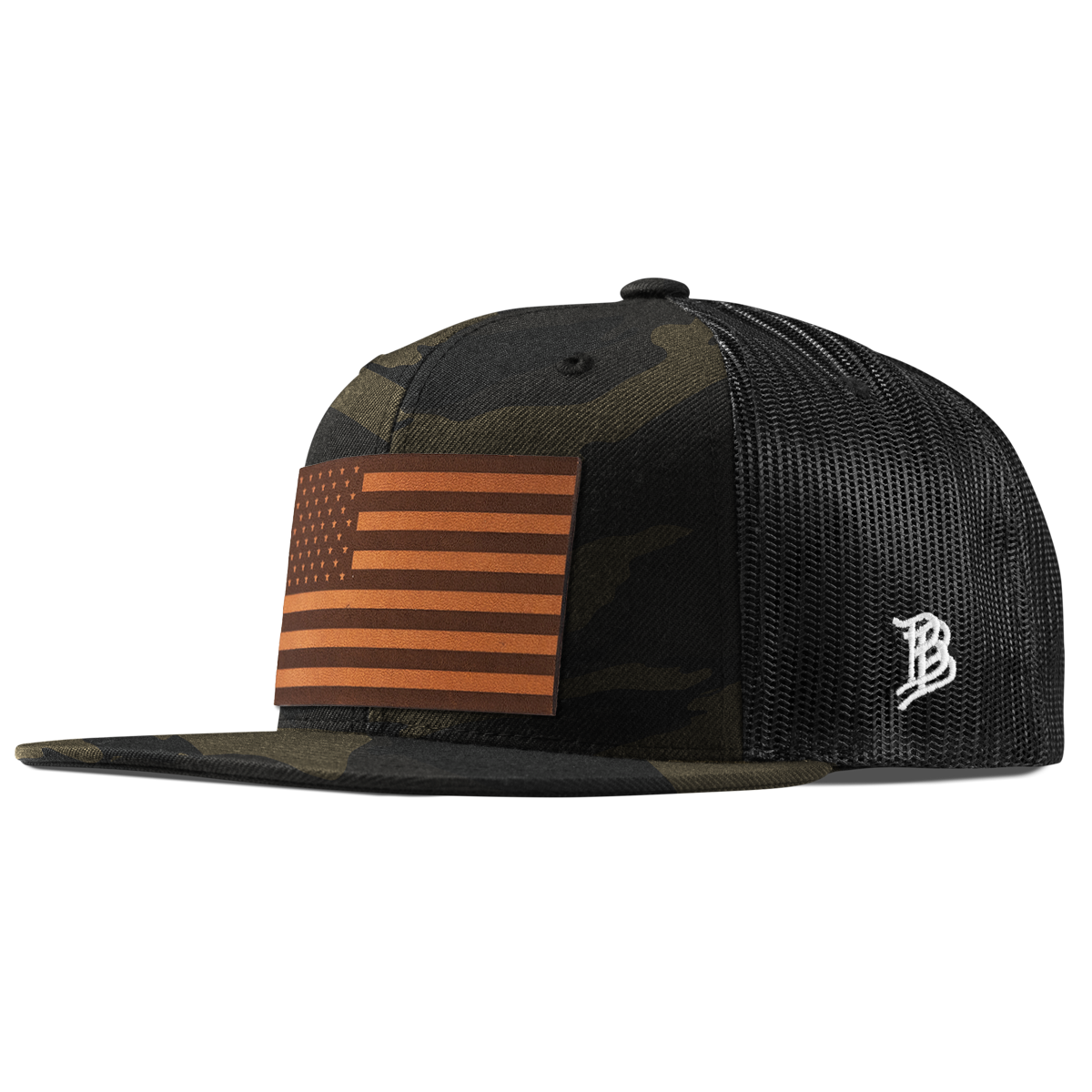 Salute Flat Trucker Midnight Camo