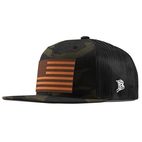 Salute Flat Trucker Midnight Camo