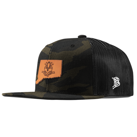 Connecticut 5 Flat Trucker Midnight Camo