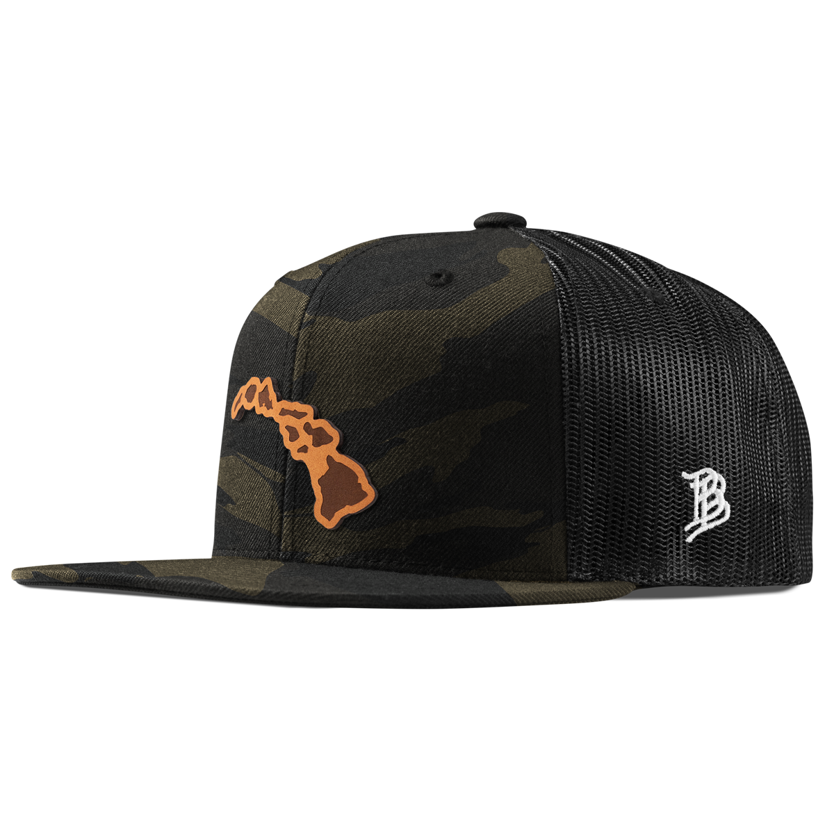 Hawaii 50 Flat Trucker Midnight Camo