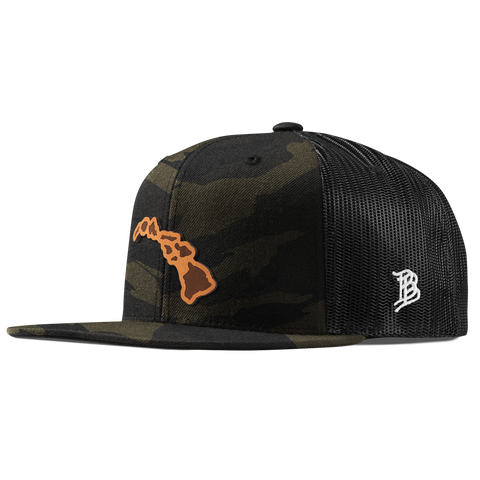 Hawaii 50 Flat Trucker Midnight Camo