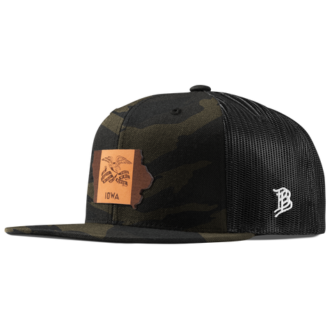Iowa 29 Flat Trucker Midnight Camo