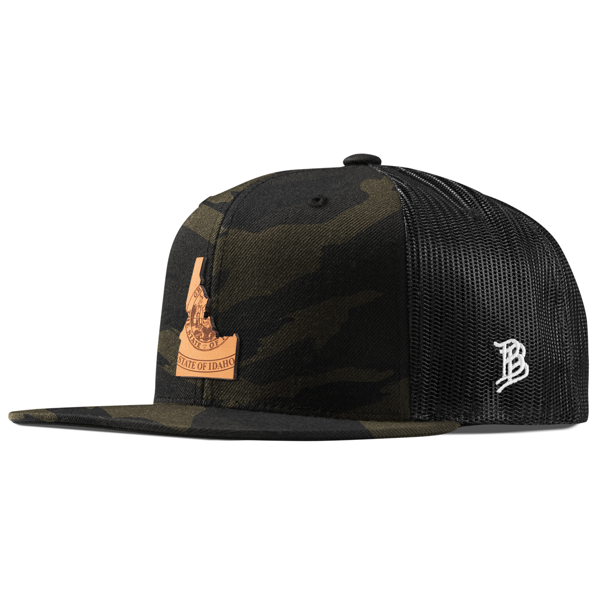 Idaho 43 Flat Trucker Midnight Camo