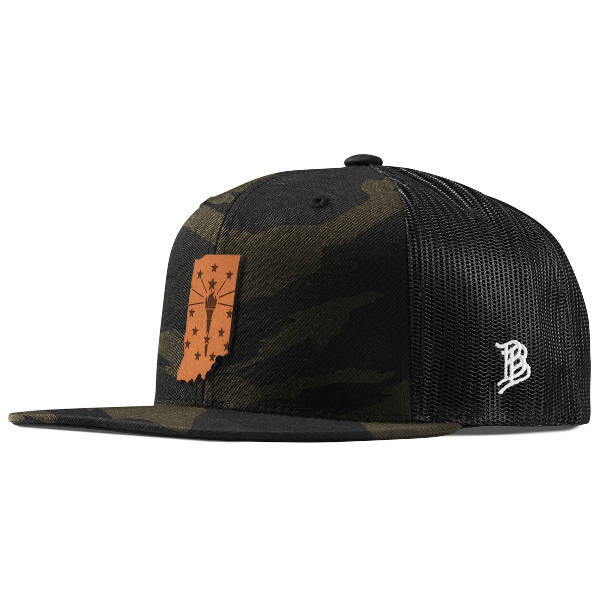 Indiana 19 Flat Trucker Midnight Camo
