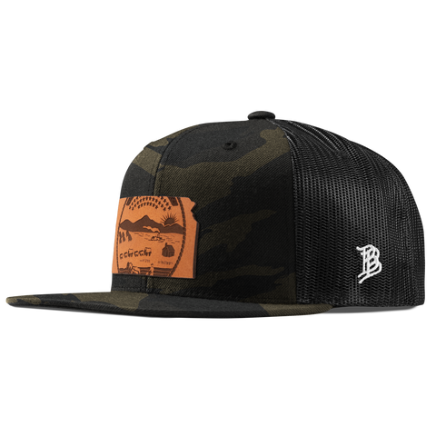 Kansas 34 Flat Trucker Midnight Camo