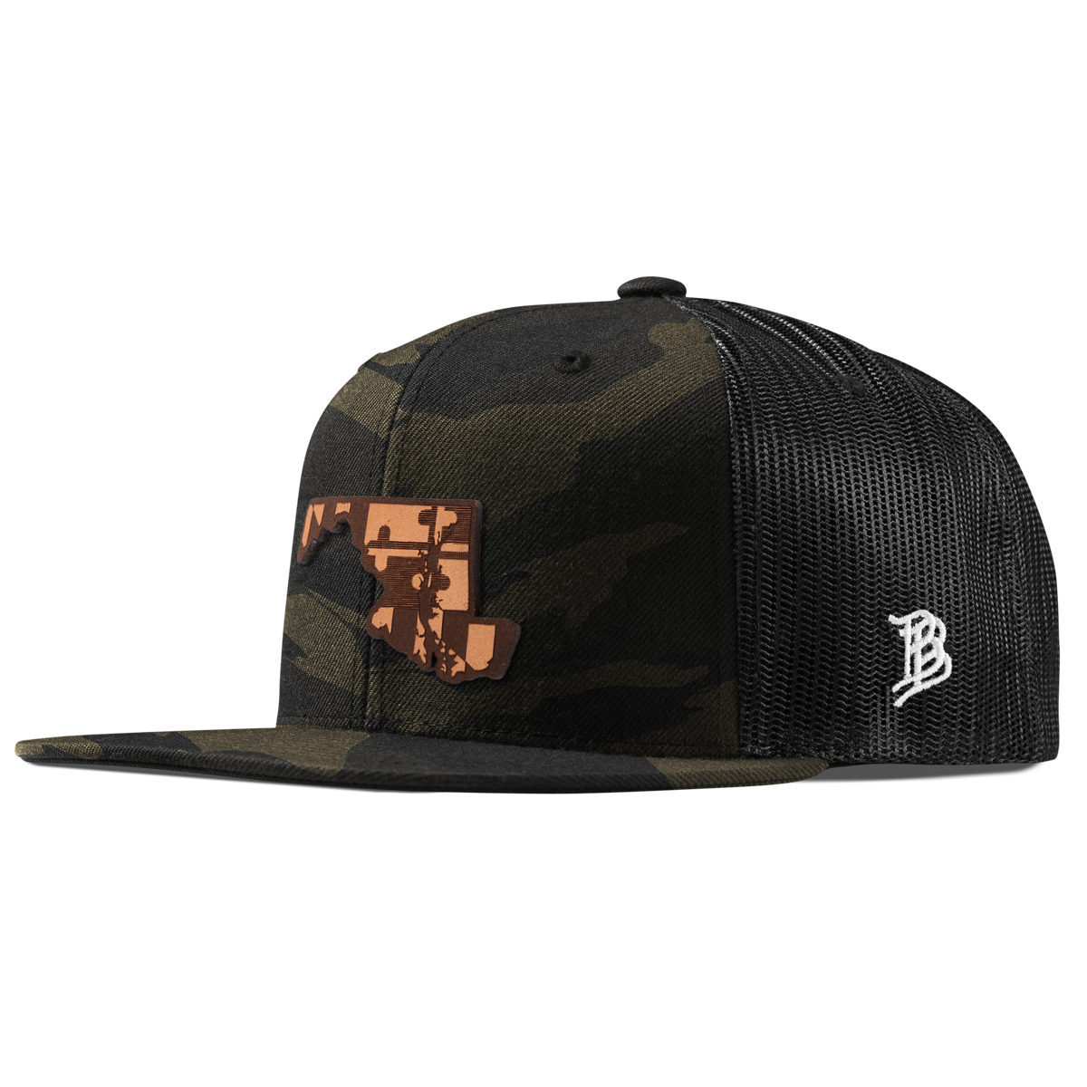 Maryland 7 Flat Trucker Midnight Camo