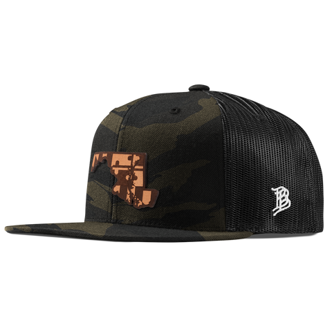 Maryland 7 Flat Trucker Midnight Camo