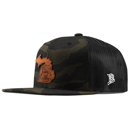 Michigan 26 Flat Trucker Midnight Camo