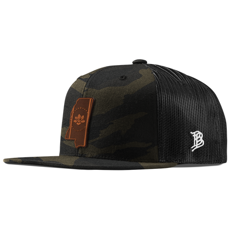 Mississippi 20 Flat Trucker Midnight Camo