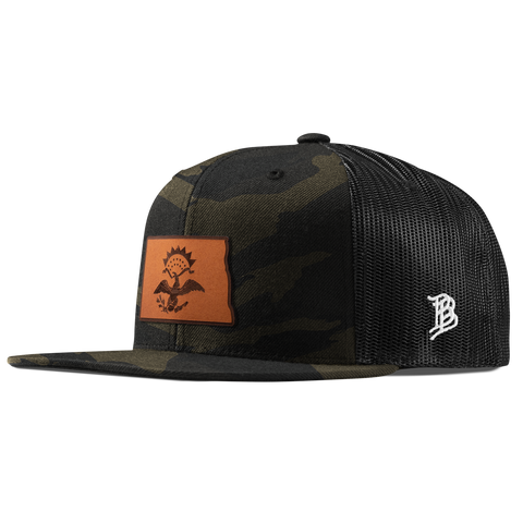 North Dakota 39 Flat Trucker Midnight Camo