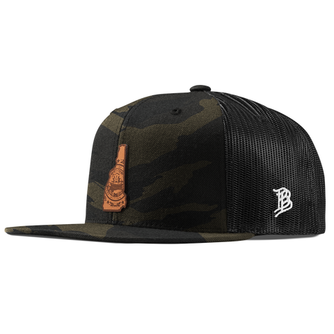 New Hampshire 9 Flat Trucker Midnight Camo
