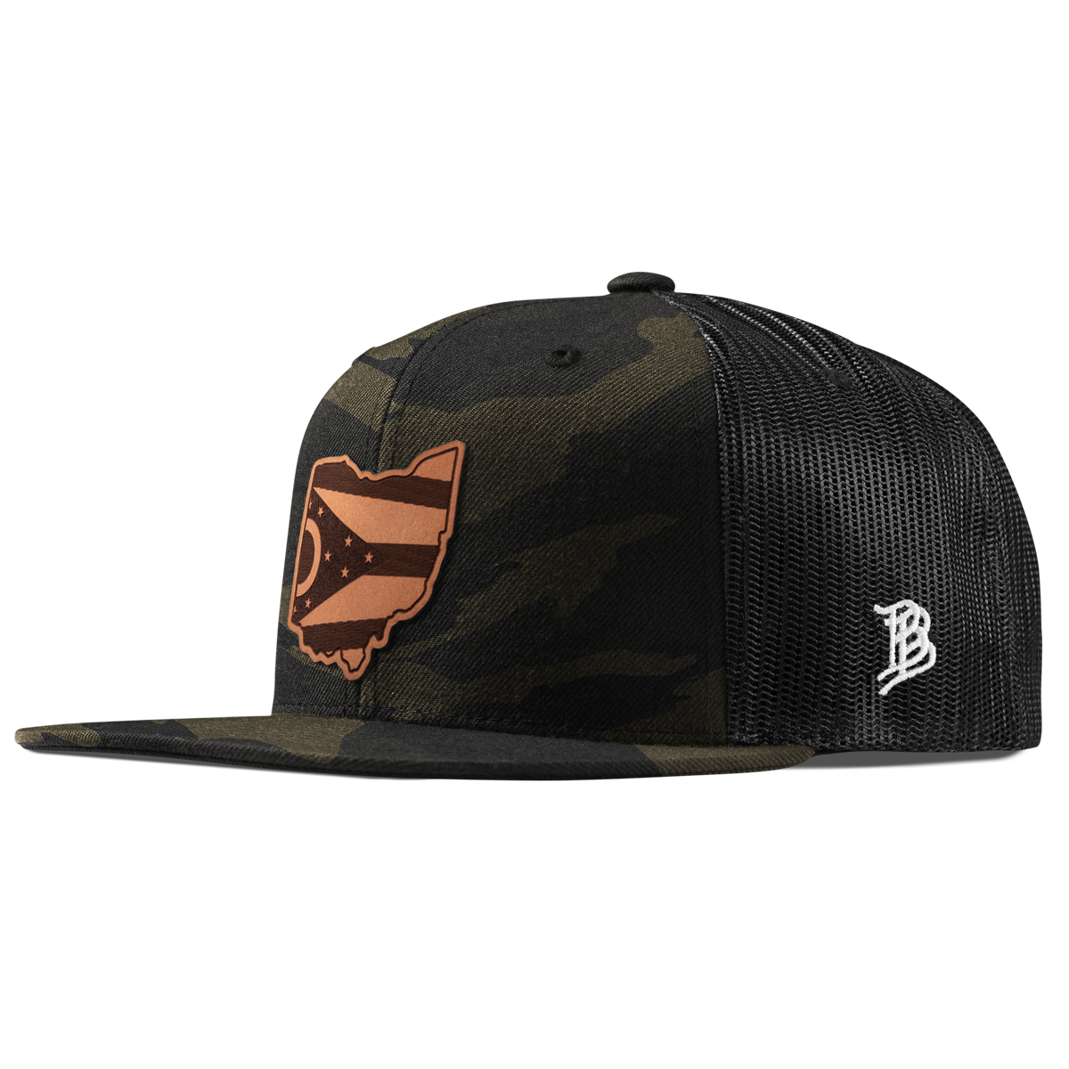 Ohio 17 Flat Trucker Midnight Camo