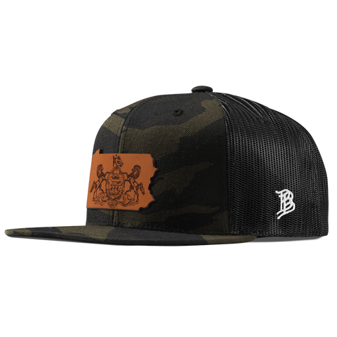 Pennsylvania 2 Flat Trucker Midnight Camo
