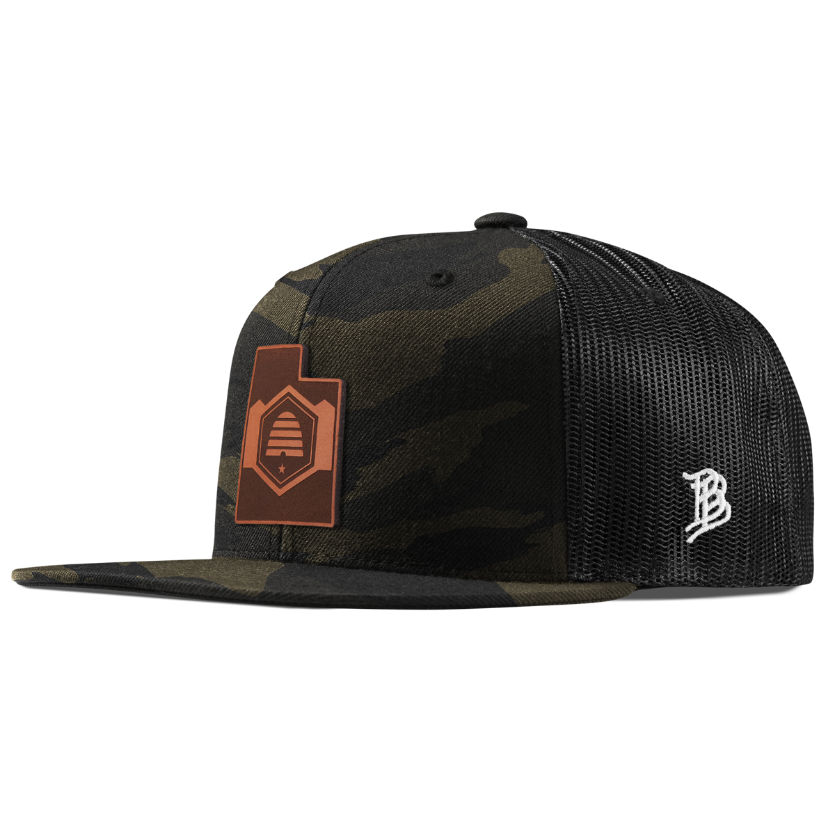 Utah 45 Flat Trucker Midnight Camo
