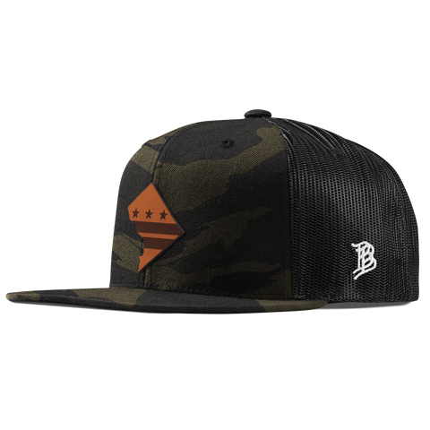 Washington DC Flat Trucker Midnight Camo