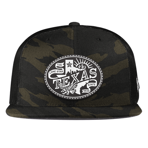 Texas Traveler Flat Trucker Midnight Camo