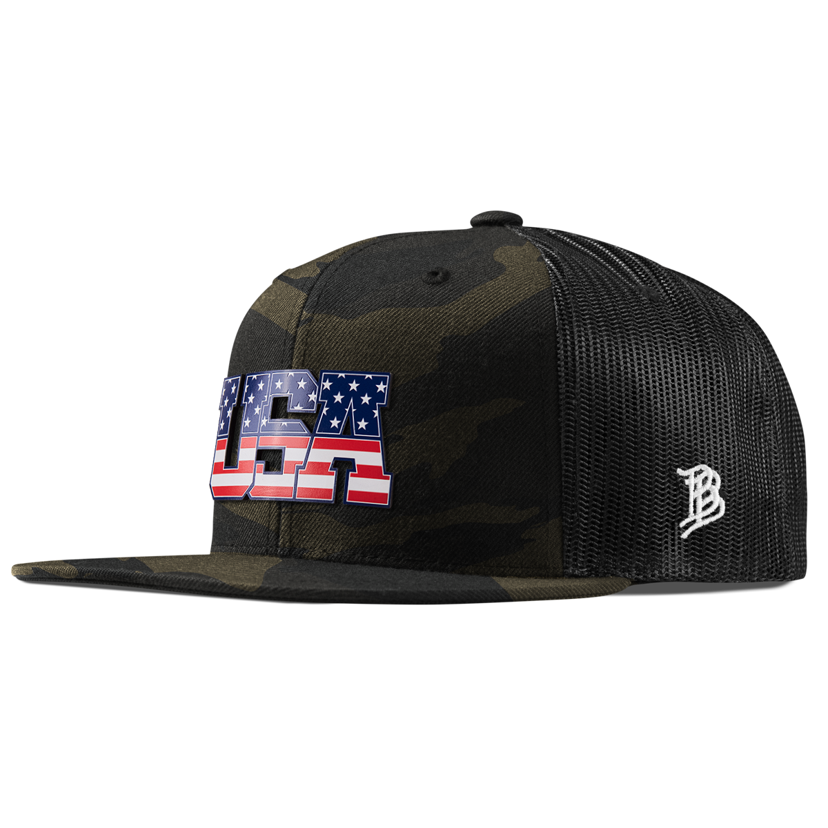 USA Tradition Flat Trucker Midnight Camo