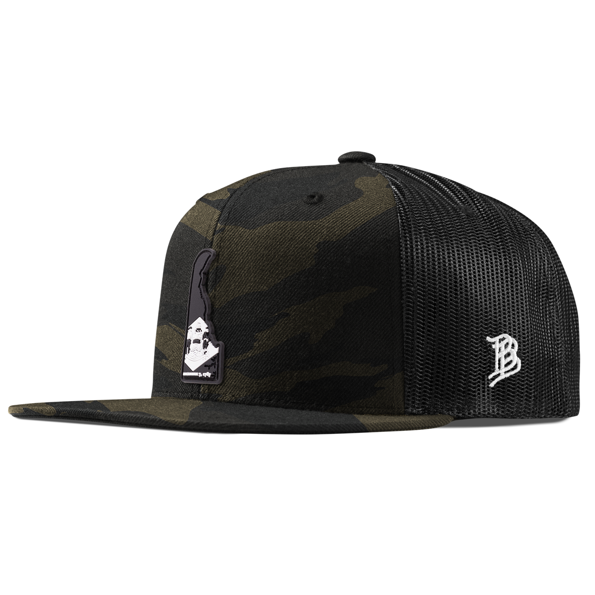 Delaware Vintage Flat Trucker  Midnight Camo