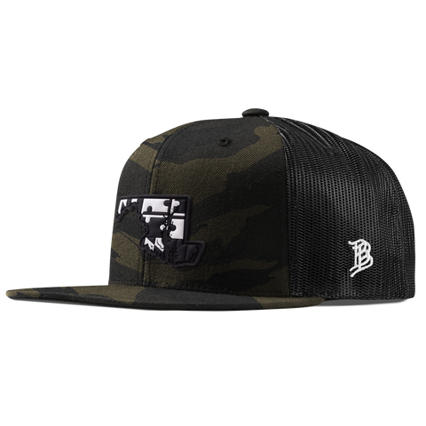 Maryland Vintage Flat Trucker  Midnight Camo